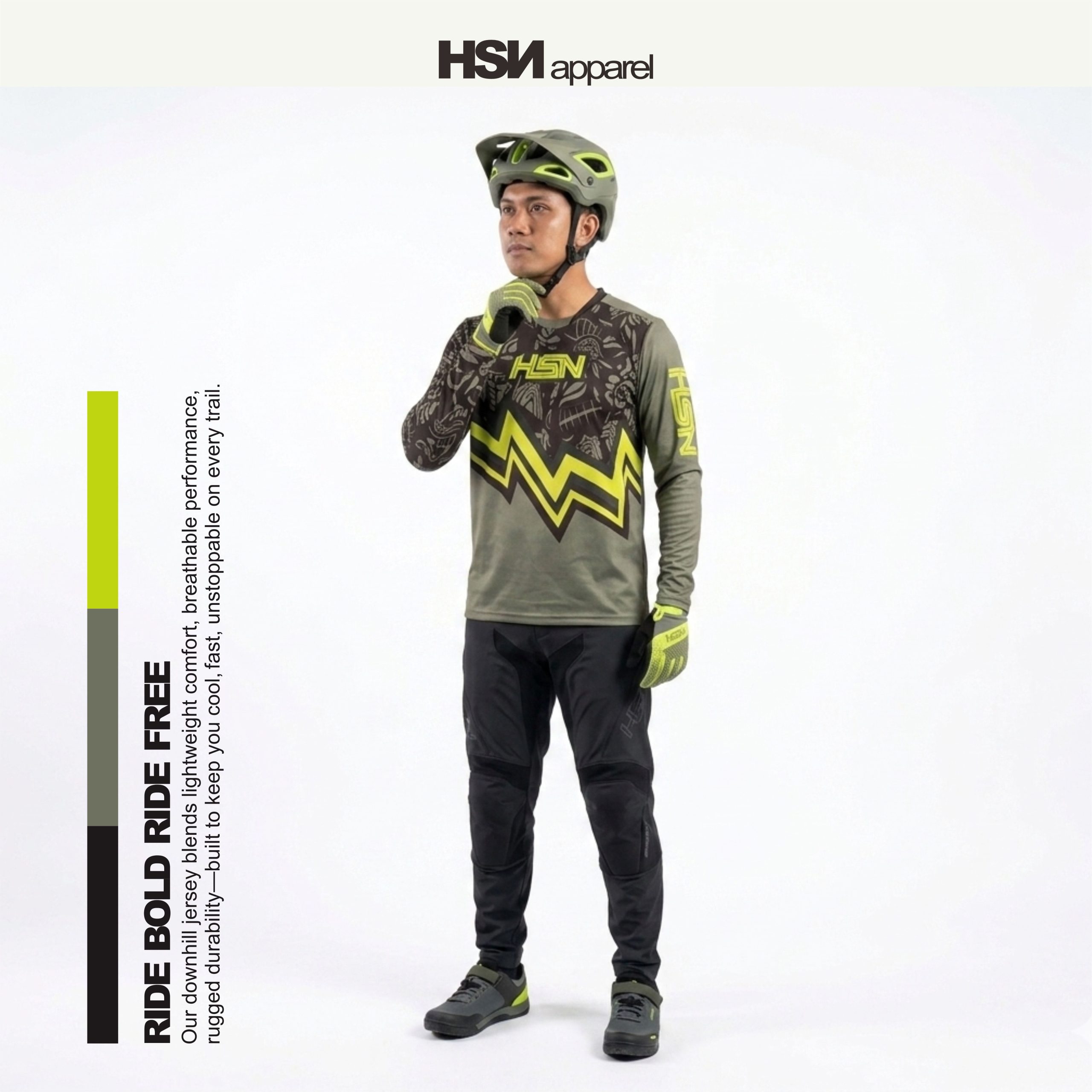 Jersey DOWNHILL MTB HSNstrike 016 Bisa custom logo,nama dll. - Gambar 3
